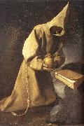 ZURBARAN  Francisco de Meditation of St Francis oil painting reproduction
